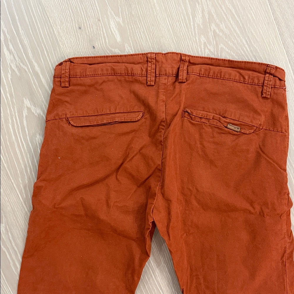 Men's Zara Rust Pants USA 32 size only worn once - Picture 3 of 5